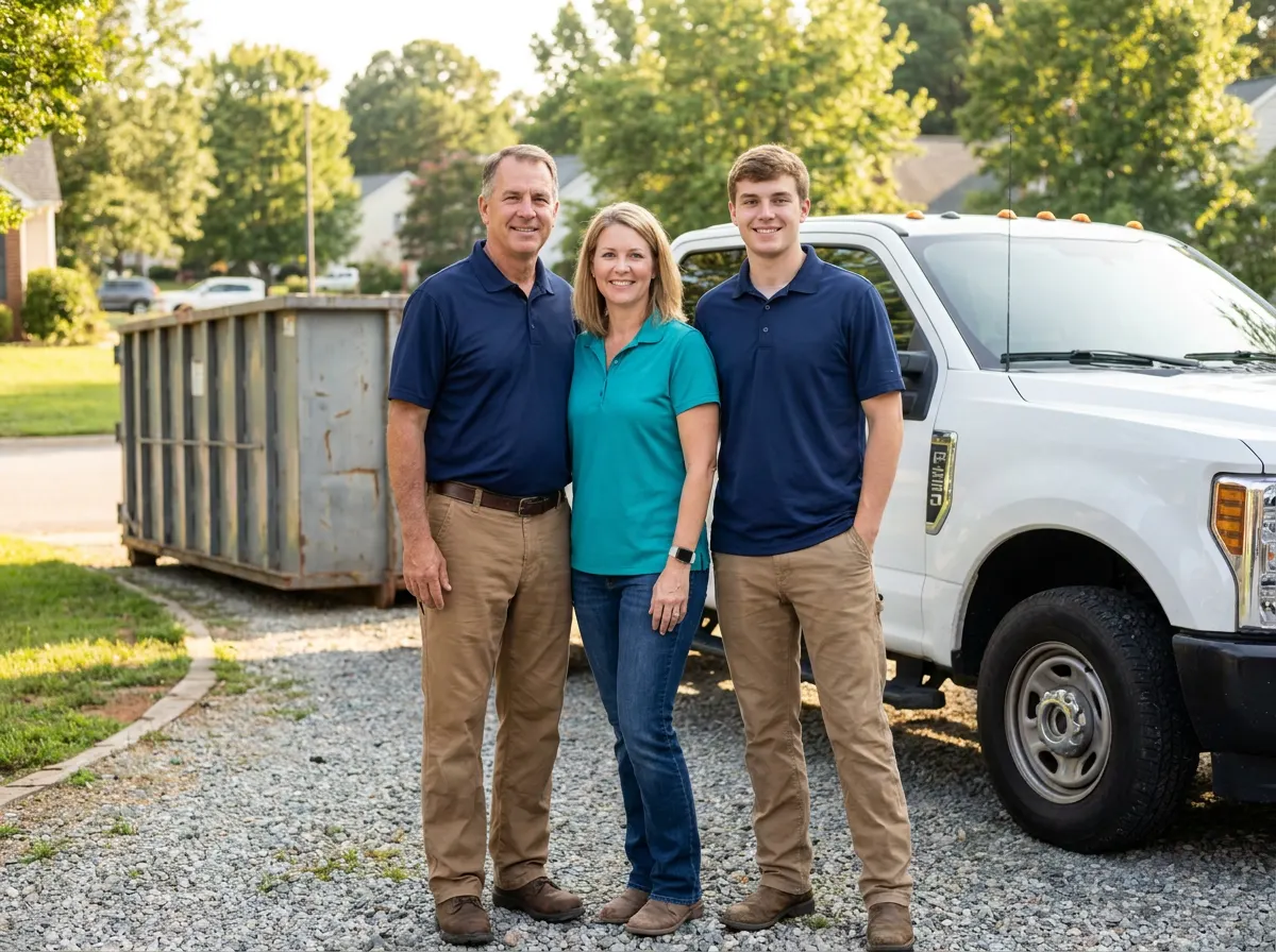 Cabarrus Dumpster Rental dumpster rental service team in Concord, NC